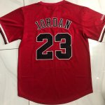 23 Jordan Chicago Bulls Hardwood Classics Maillot à Manche Red